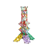 50pcsset three dimensional magnetic designer rods children manual material magnetic blocks educational kids toy blocks building