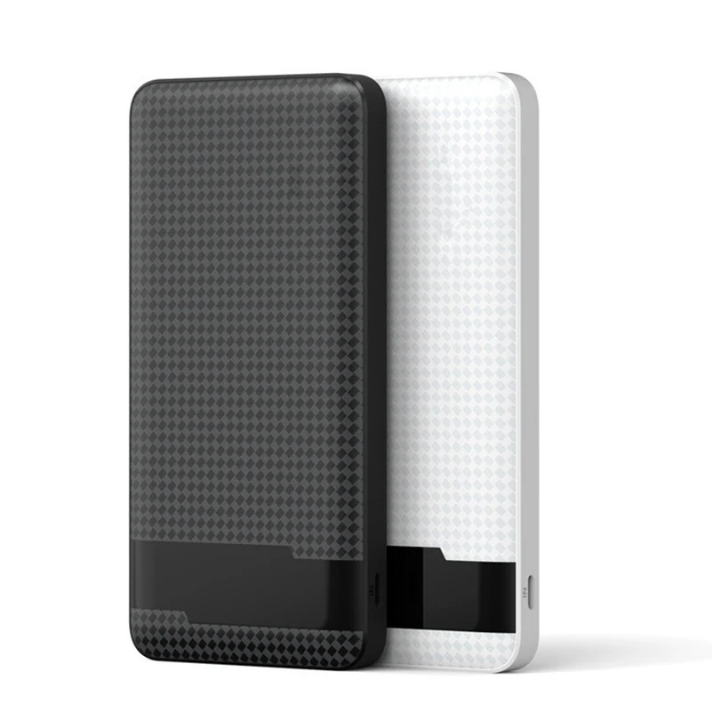 Для iPhone Xiaomi power Bank Внешняя 10000 мАч 2.4A Быстрая Зарядка power Bank usb type-C вход ультра тонкий мобильный телефон power bank