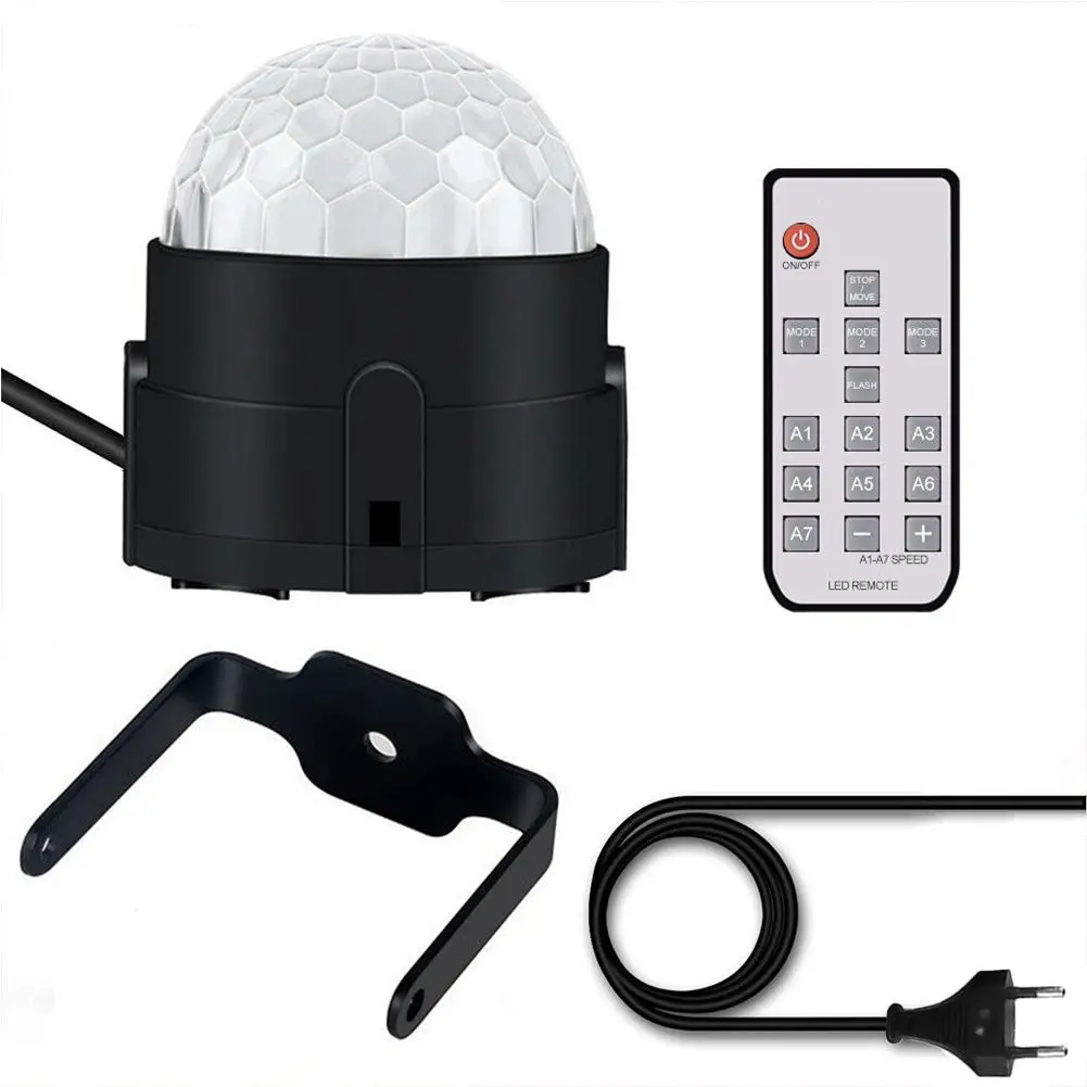 2 шт. LED 3 Вт RGB мини сценическая лампа магический шар свет клуб диско DJ Вечеринка