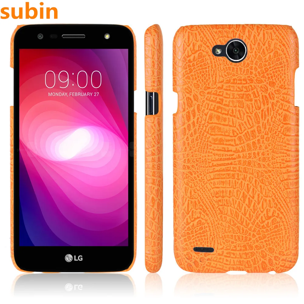 

For LG X power 2 Case 5.5inch Retro Luxury Crocodile Skin Book Cover For LG LG X power2 X500 Phone Bag Case
