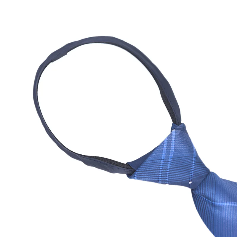 Для мужчин молния галстук легко вытащить ленивый 8 см классические полосатые