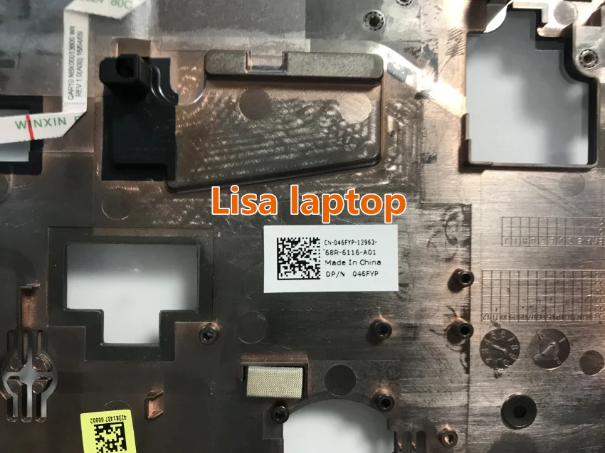 Для Dell OEM Прецизионные M6700 Palmrest Сенсорная панель сборка с считыватель отпечатков пальцев-46FYP