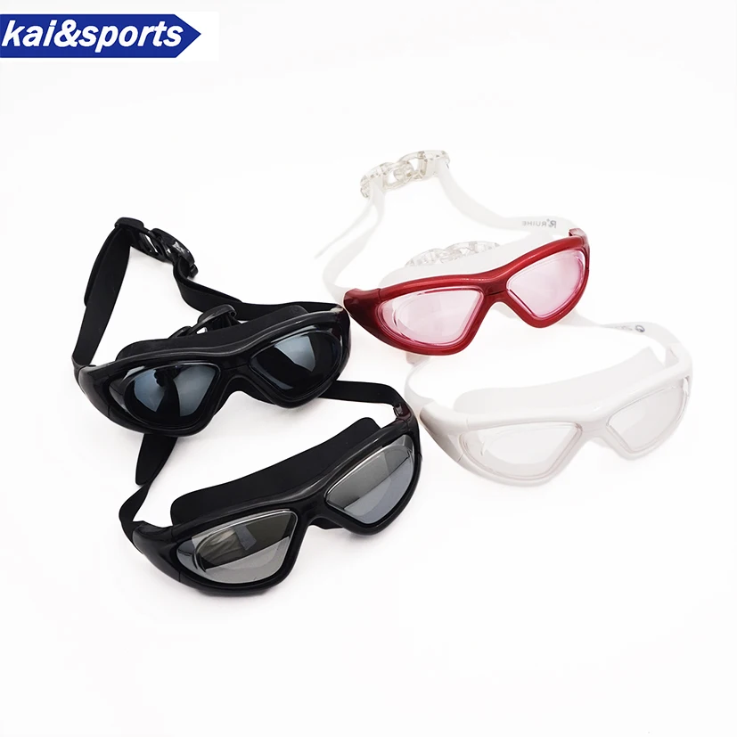 Quality Swimming Glasses Big Frame Goggles Waterproof anti fog Spectacles for swim women&ampmen 5colors | Спорт и развлечения