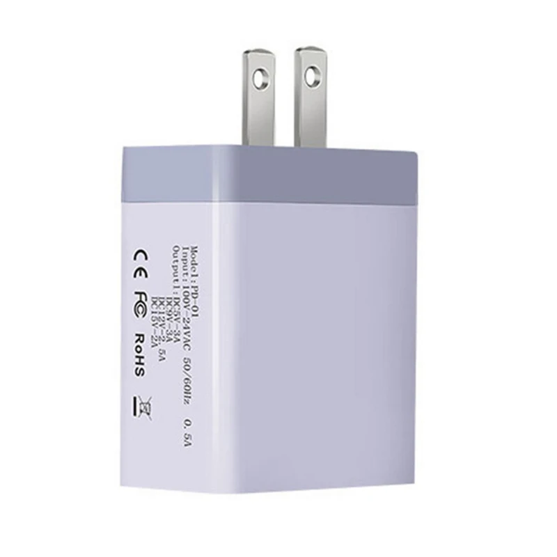 Сетевое зарядное устройство LVSUN 30 Вт USB PD C Type адаптер питания с питанием для