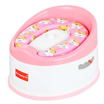 Pink Toilet Новинка года, портативное сиденье для унитаза для маленьких девочек и мальчиков, 33,5*31*22,5 см, безопасное и комфортное, розовые, белые, синие тренировочные писсуары, мягкая подушка на стул - Цвет: Pink Toilet