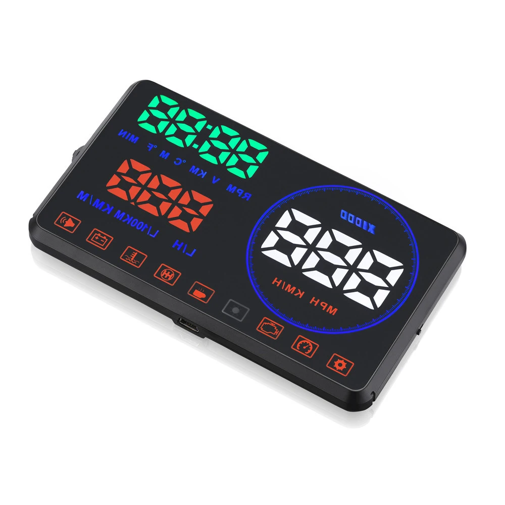 Excelvan M9 5 дюймовый HD экран OBD2 II автомобильный HUD Дисплей многоцветная