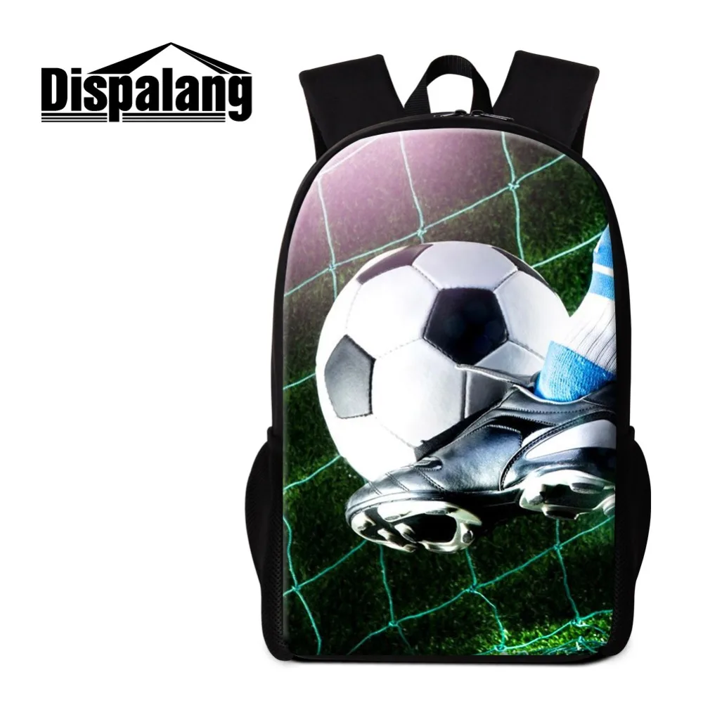 

Рюкзак Dispalang Soccers для мальчиков-подростков, школьная сумка с принтом футбольных мячей, детский дорожный книжный рюкзак, рюкзаки для детей