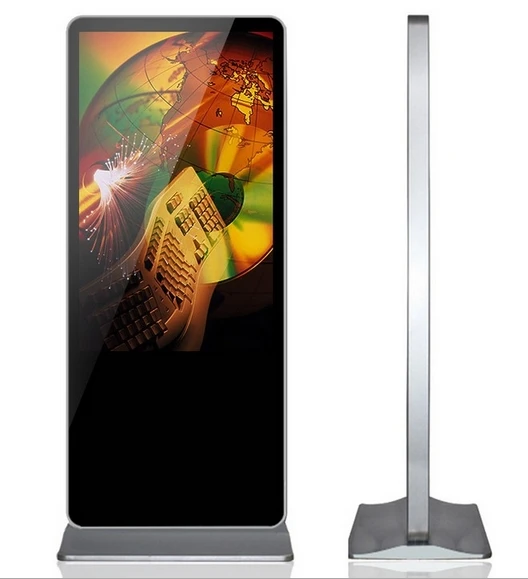46''55''65 inch floor stand 3g/wifi lcd player advertising lcd ad screen display diy computer pc/desktop