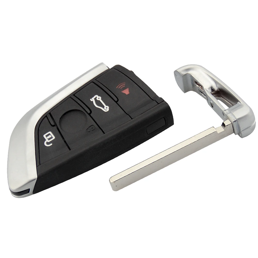 OkeyTech 4 пуговицы автомобиль смарт-ключ-карта 315/433/868 МГц PCF7953P чип с вставить лезвие