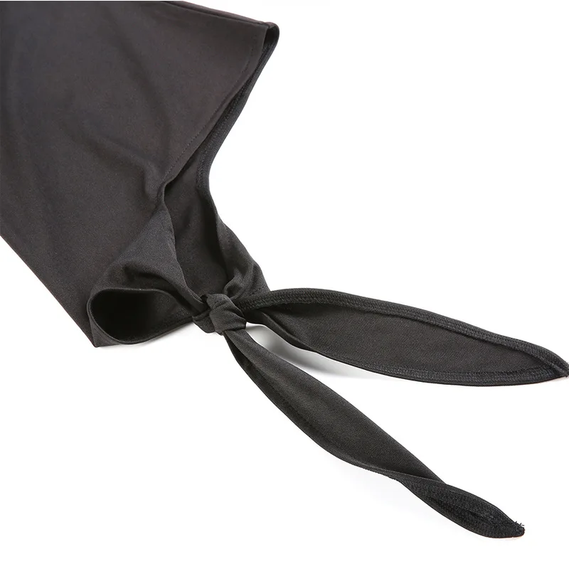 

AKSLXDMMD Black Dresses Women 2019 New Spring and Summer Plus Size O-neck Long-sleeve Bow A-line Casual Dress Vestidos LH1400