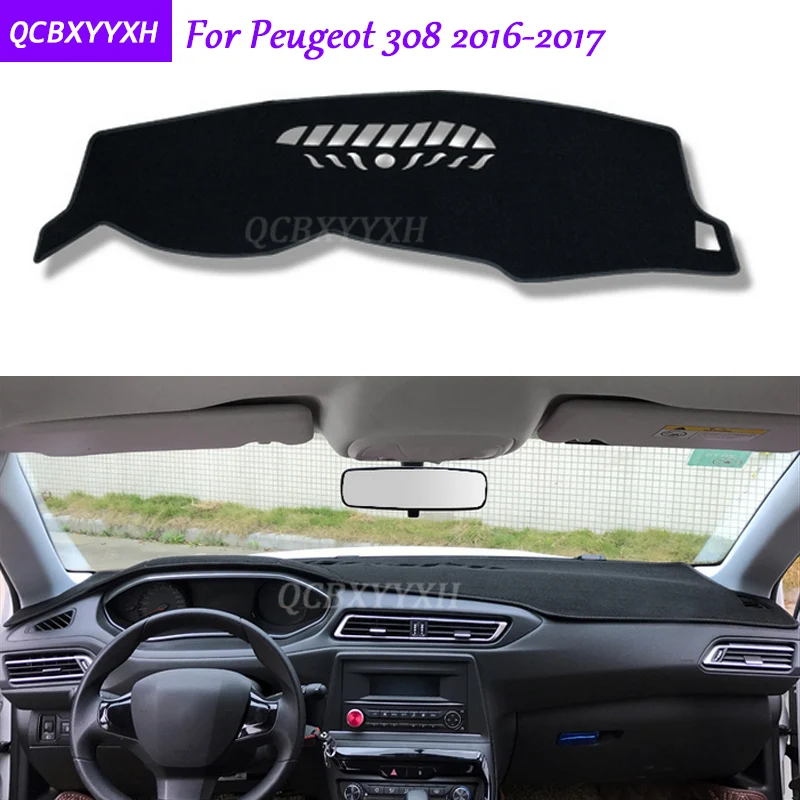 Коврик для приборной панели Peugeot 308 2016 2017 защитный коврик интерьера Photophobism