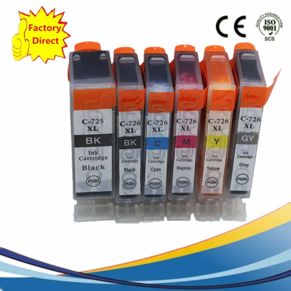 CLI 726 PGI 725 Замена чернильных картриджей для MG6170 MG6270 MG8170 MG8270 MG 6170 6270 8170 8270|ink