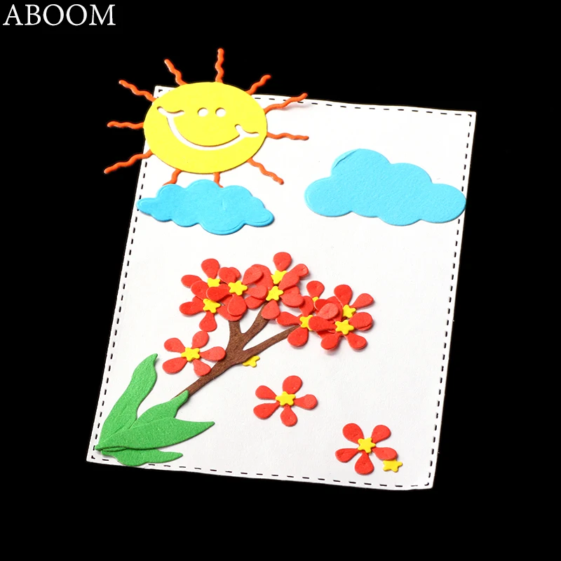 Металлические штампы для рукоделия ABOOM цветущие вишни форма вырезания цветов