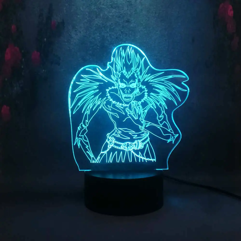 Аниме Anitoy Death Note Ryuk Ryuuku Go экшн-игрушка 3D лампа новый детский подарок декор для сна