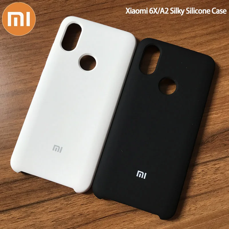 Оригинальная задняя крышка из жидкого силикона с полной защитой Xiaomi Mi 6X/A2
