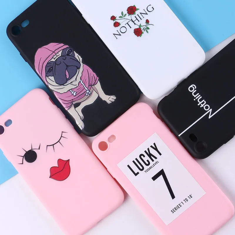 Милый розовый черный модный мягкий силиконовый матовый чехол Fundas для iPhone 12 11 Pro Max