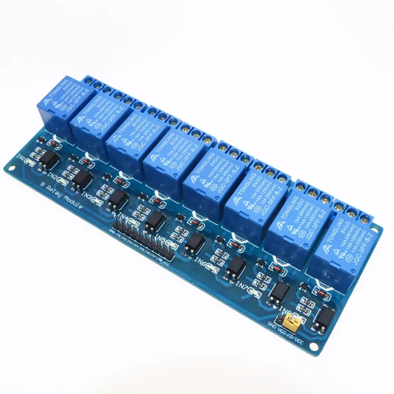 8 канальное релейное реле Φ 5V модуль для arduino контрольная панель ПЛК in stock.8 road