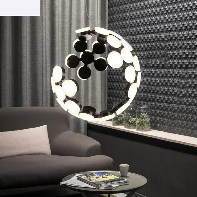 

Postmodern living room dining room led chandeliers Nordic fashion bar lamps personality art creative chandeliers led fixture