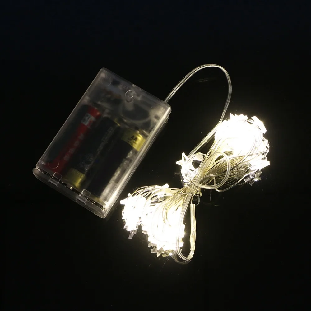 

5M 50 LED Stars Copper Wire Fairy String Lights Christmas LED Star Copper String Lights LED Fairy Lights Christmas Wedding