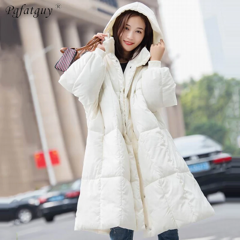 Oversize парка Для женщин 2018 зимняя куртка пальто с капюшоном женские парки толстый