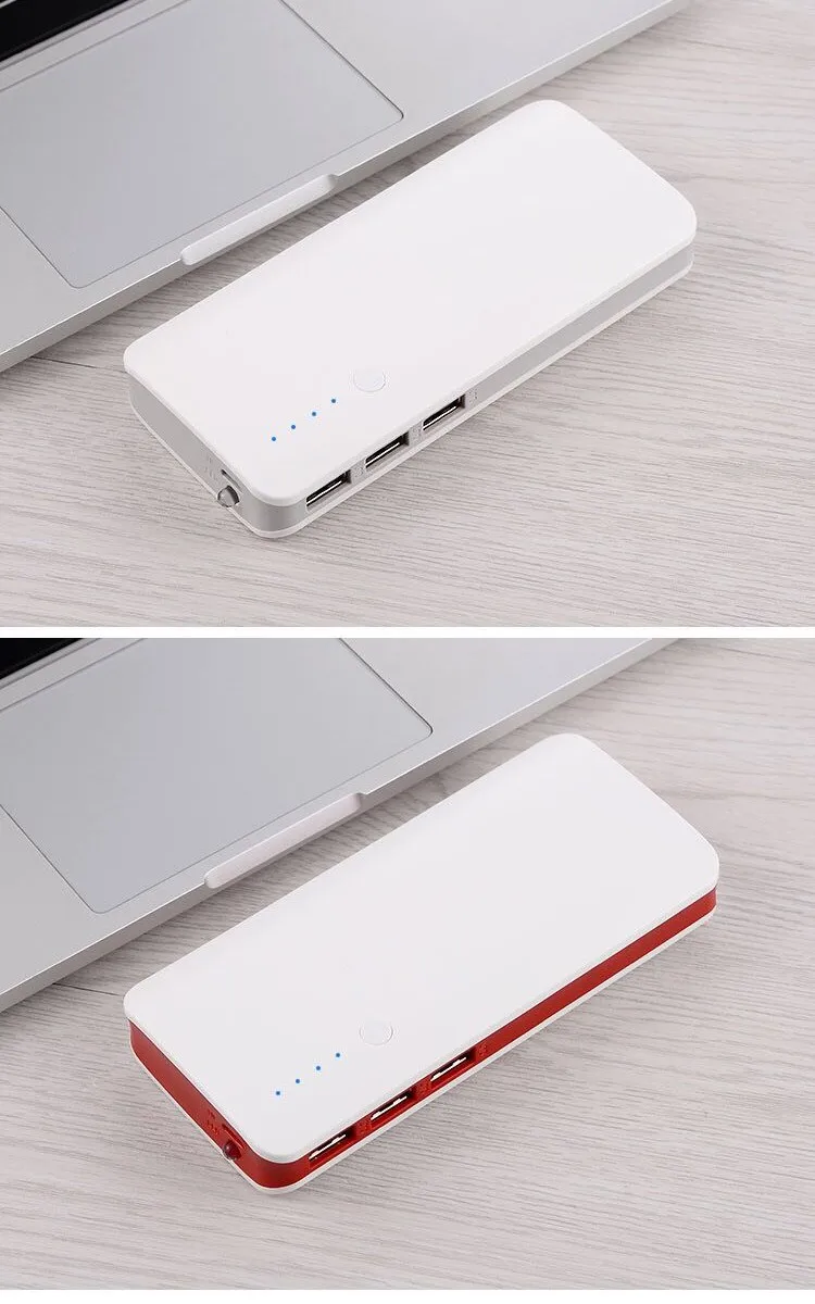 Внешний аккумулятор 10000mAh 5V 2.1A 3 USB зарядное устройство 18650 аккумулятор внешний аккумулятор