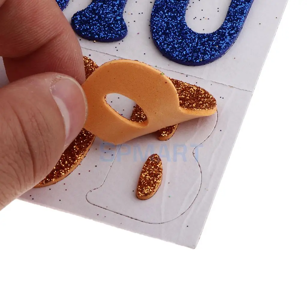 Наклейка в виде букв алфавита блестящая самоклеящаяся | Игрушки и хобби