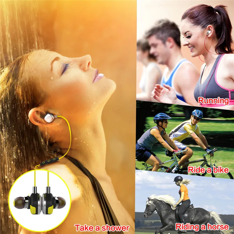 U5 плюс Водонепроницаемый Магнитная Беспроводной Bluetooth спортивные наушники с