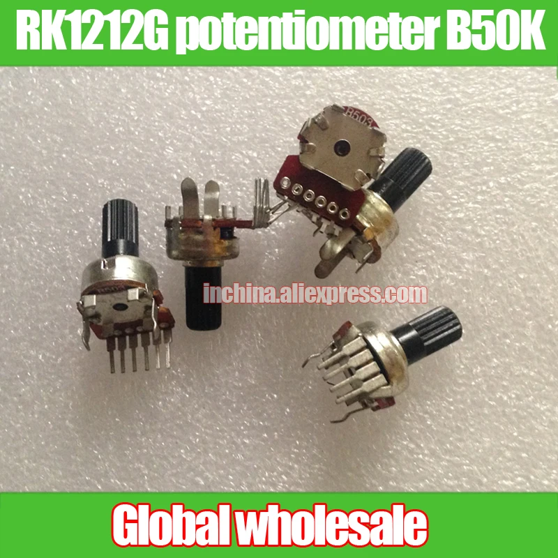 5 шт. двойной потенциометр RK1212G B503 B50K|shell sticker|shell pearl beauty powdershell desk |
