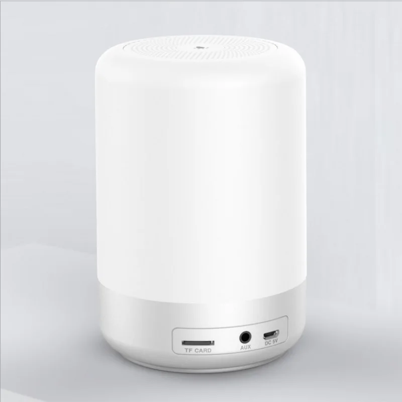 LBK умный Ночной светильник bluetooth динамик D58 часы 7 цветов атмосферная лампа