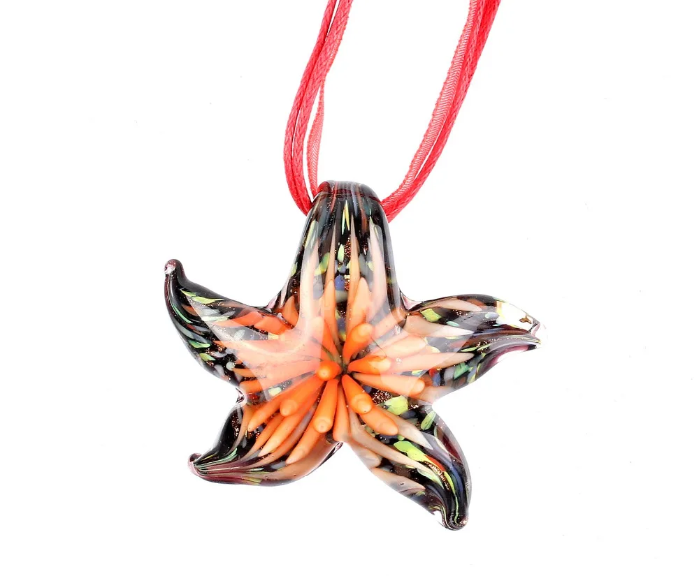 Оптовая продажа 6 шт. ожерелья ручной работы муранское стекло Смешанные