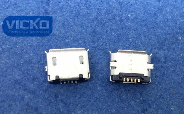 [VK] 10 шт./лот Micro Тип usb B Женский 5Pin SMT Socket G18 Jack Разъем Порты и разъёмы печатной платы