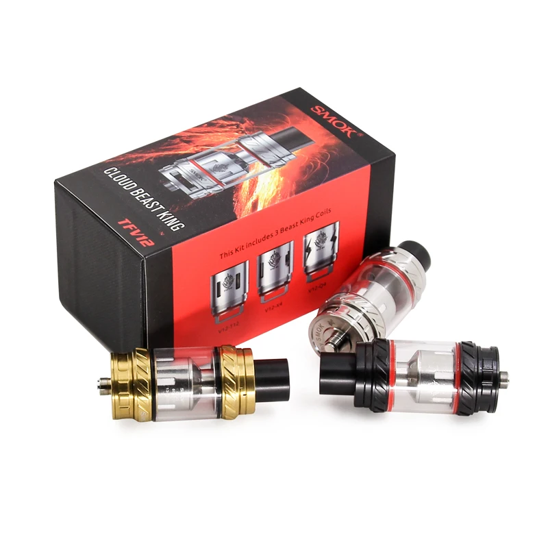 100% Оригинальные SMOK TFV12 Танк облако царь зверей 6 мл Smoktech распылитель с катушка RBA V12