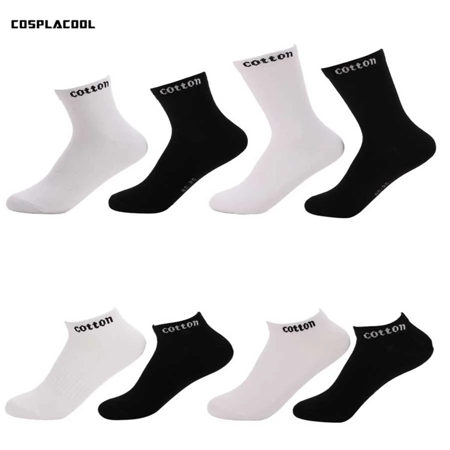 

[COSPLACOOL]1 Pair Casual business socks men mesh high quality Breathable Sokken short three style solid calcetines hombre