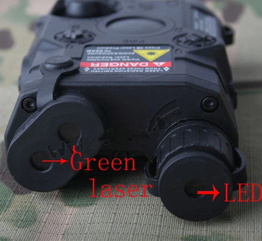 Новый тактический фонарь зеленый лазерный и Зеленый Фонарь (черный) PEQ/15