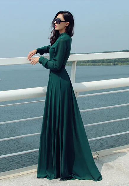 Женщины с длинным летнее платье Chiffion Vestidos Longos макси ну вечеринку платья Большой