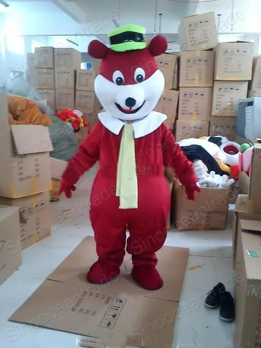 2014new Yogi Bear Mascot Costume Fancy Dress Outfiti 1pcs | Тематическая одежда и униформа