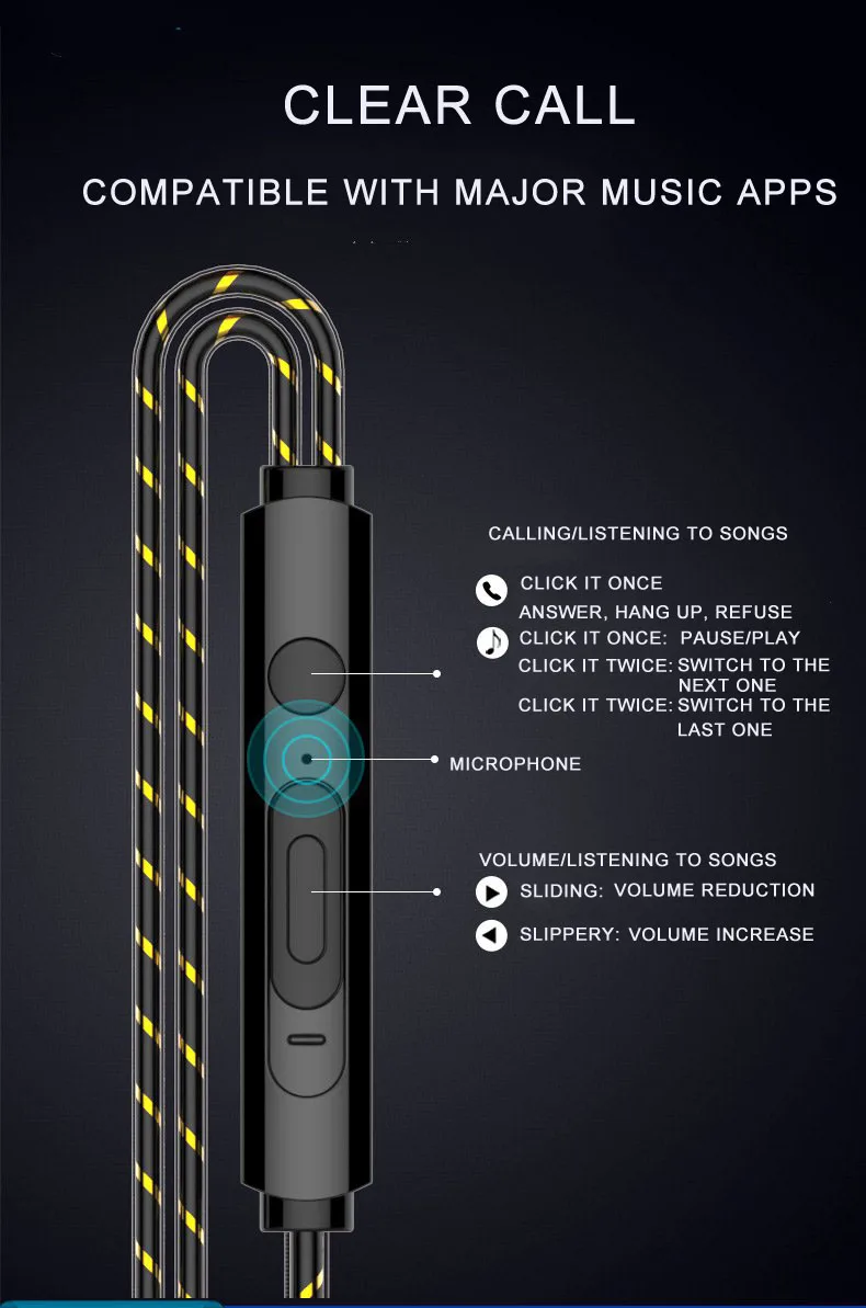 3 5 мм наушники С микрофоном наушники-вкладыши проводные dual drive компьютер для