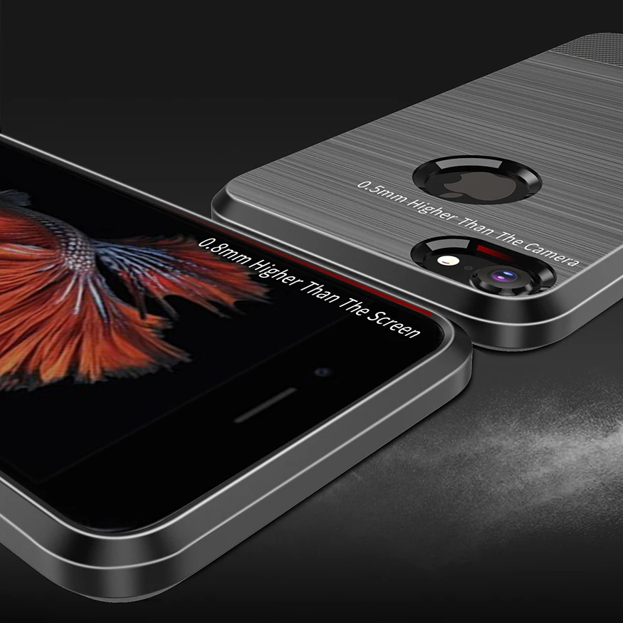 DUX DUCIS Магнитный чехол на iPhone 6 6s 7 8 Plus карбон силиконовый магнит для айфон плюс с