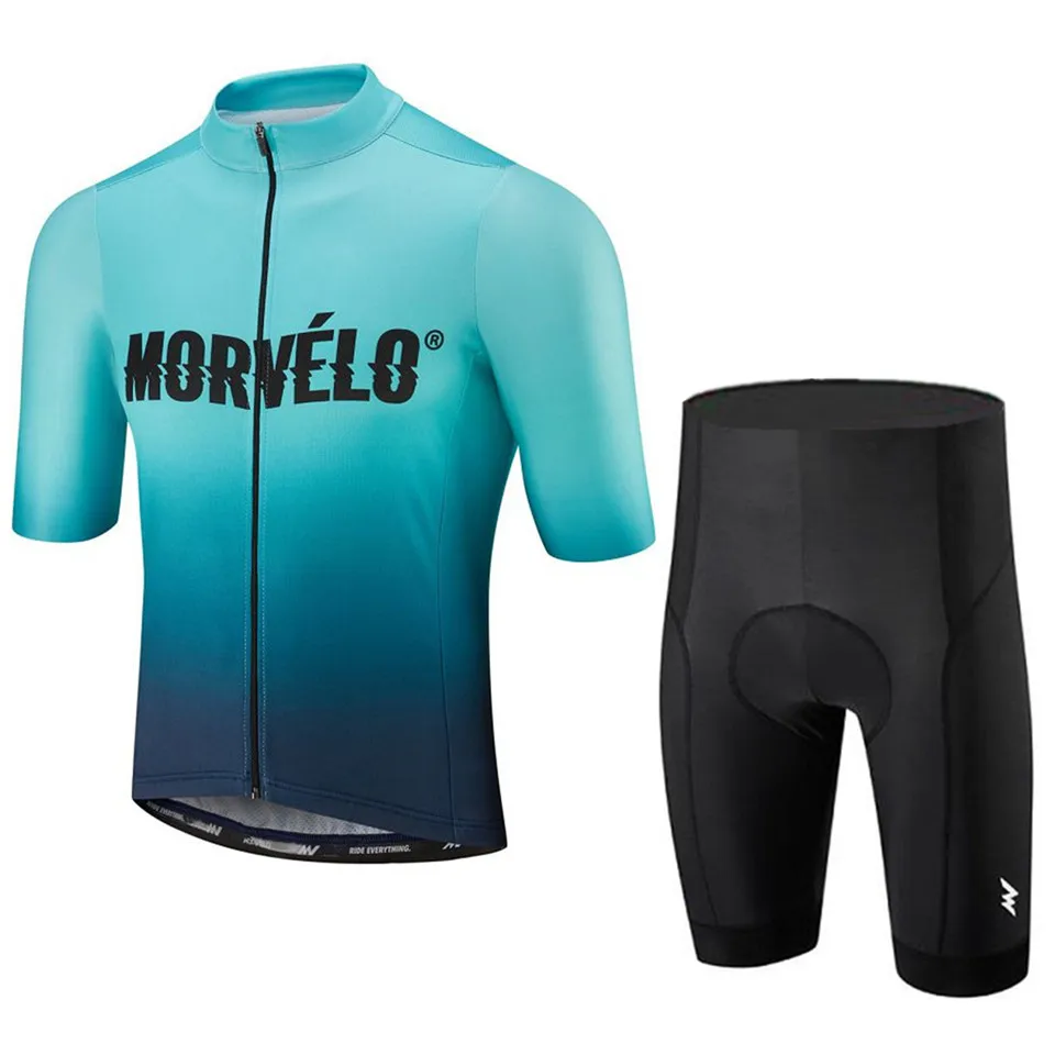 No.6 Командная одежда Morvelo для велоспорта, 3d-гелевые накладки, нагрудник, шорты для велоспорта, набор из Джерси, быстросохнущие Мужские дышащие шорты pro Maillot Culotte - Цвет: No.6