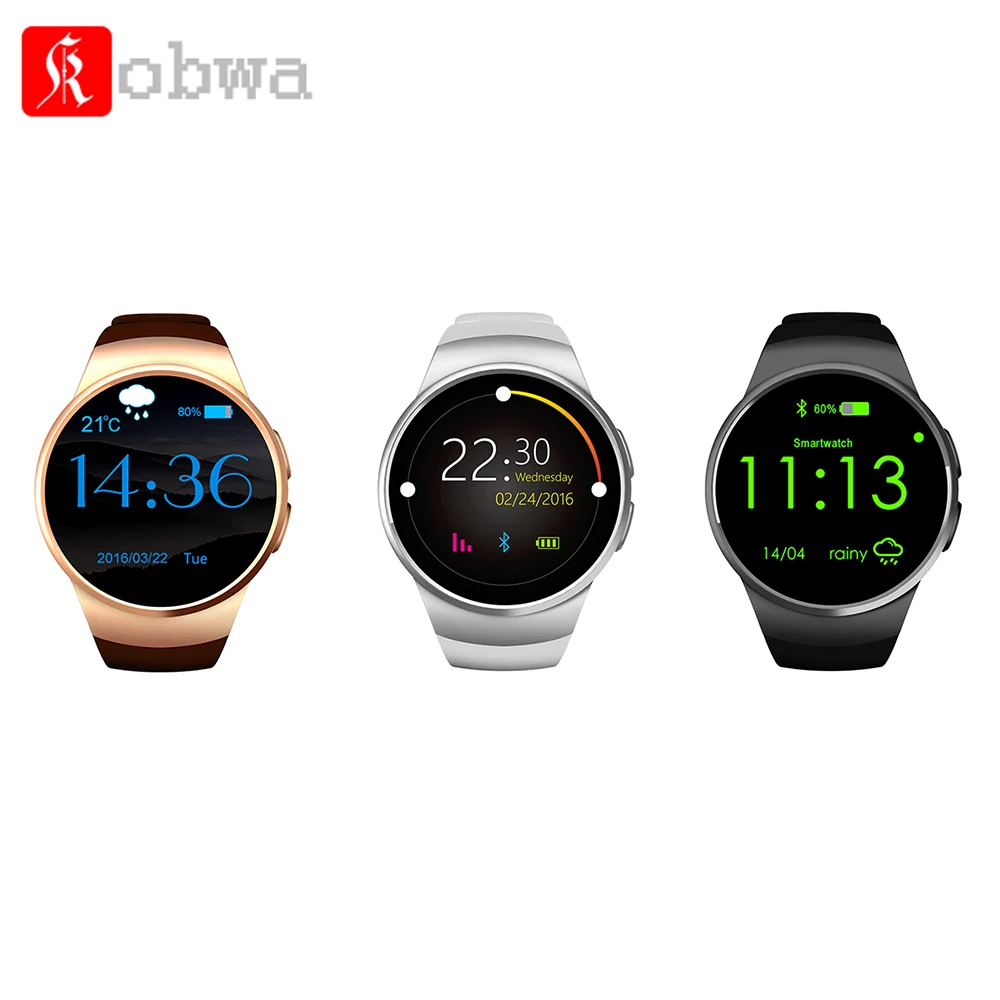 KW18 все в 1 Bluetooth Смарт часы телефоны Sim наручные для IOS/Android смартфонов поддержка SIM