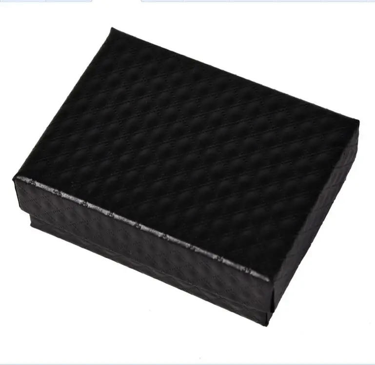 7x9cm Black Новая шкатулка для украшений браслет серьги ожерелье кольцо коробки чехол подарочная упаковка для демонстрации ювелирных украшений Органайзер черный красный белый - Цвет: 7x9cm Black