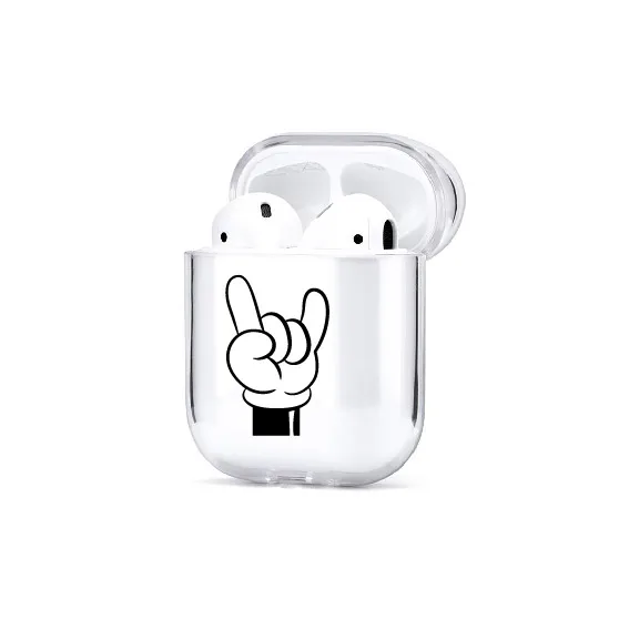 58 Bluetooth беспроводной чехол для наушников для Apple iPhone зарядная коробка для AirPods Pro Жесткий прозрачный защитный чехол Аксессуары - Цвет: 58