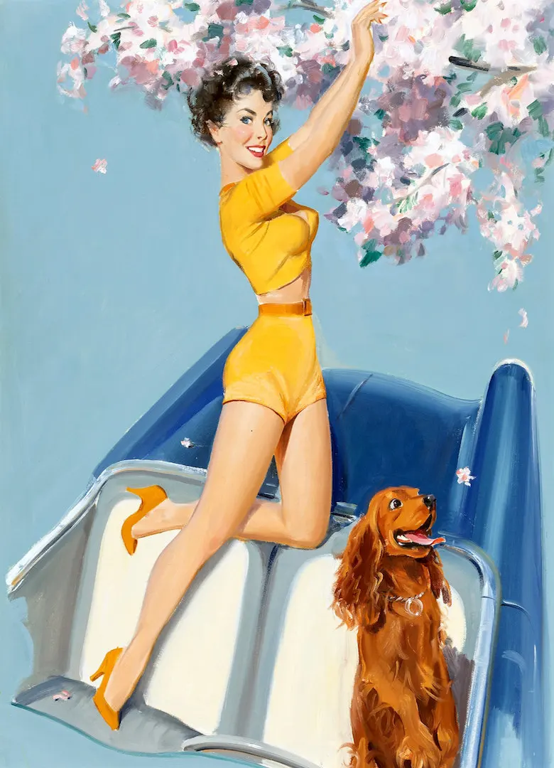Винтажный постер Pin Up для девочек постеры из крафт-бумаги рисования и стрельбы
