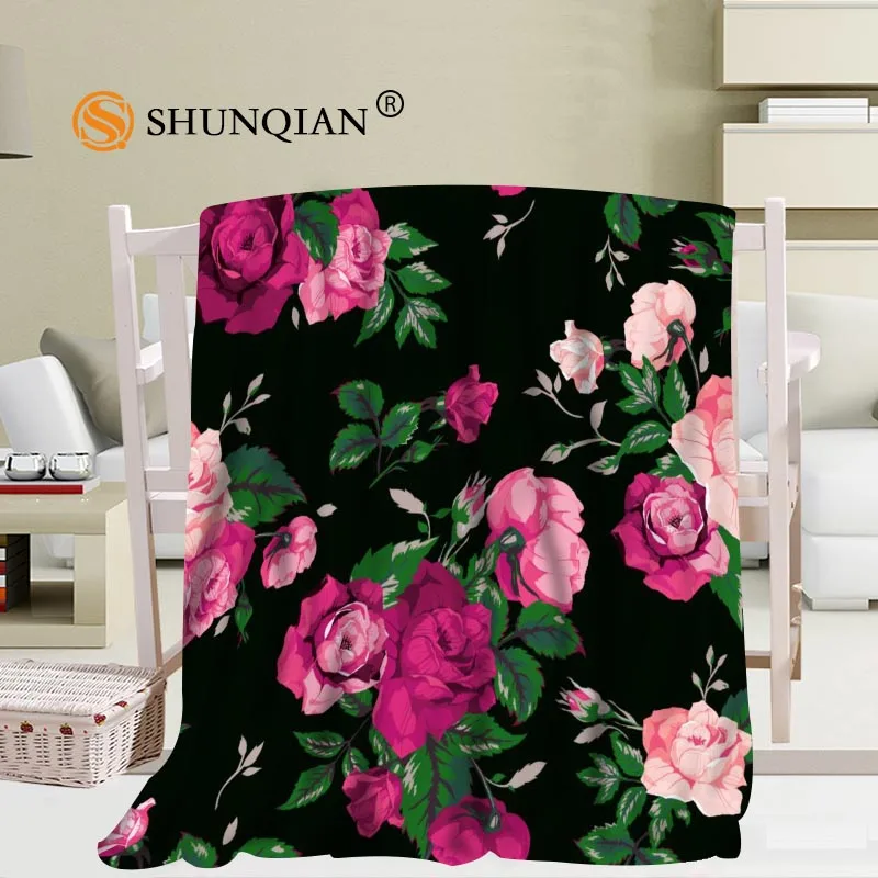 comprar Flor Cobertor De Fundo Macio Diy Sofá Cama Lance Cobertor Criança Adulto Quente Cobertor Personalizado 56x80inch50x60inch40x50inch