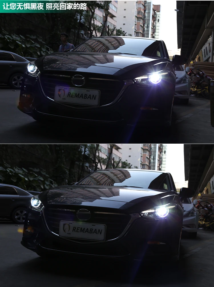 AKD автомобильный Стайлинг Головной фонарь для Mazda 3 фары- Мазда 3 Axela светодиодный фонарь светодиодный DRL Hid Bi Xenon автомобильные аксессуары