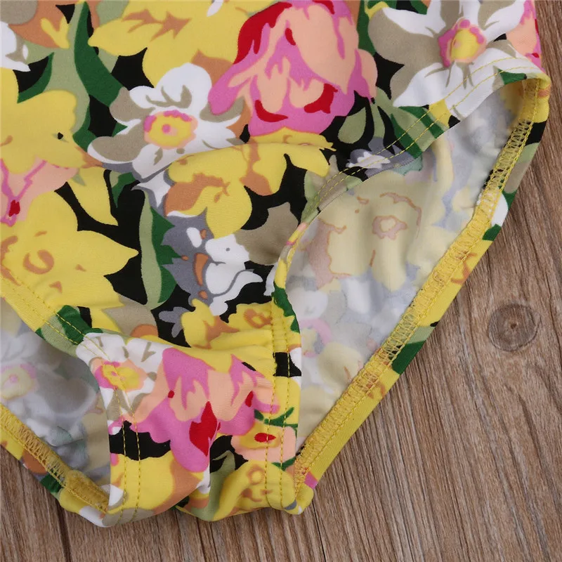 Цельный купальник для новорожденных девочек детский комбинезон джемпер костюм