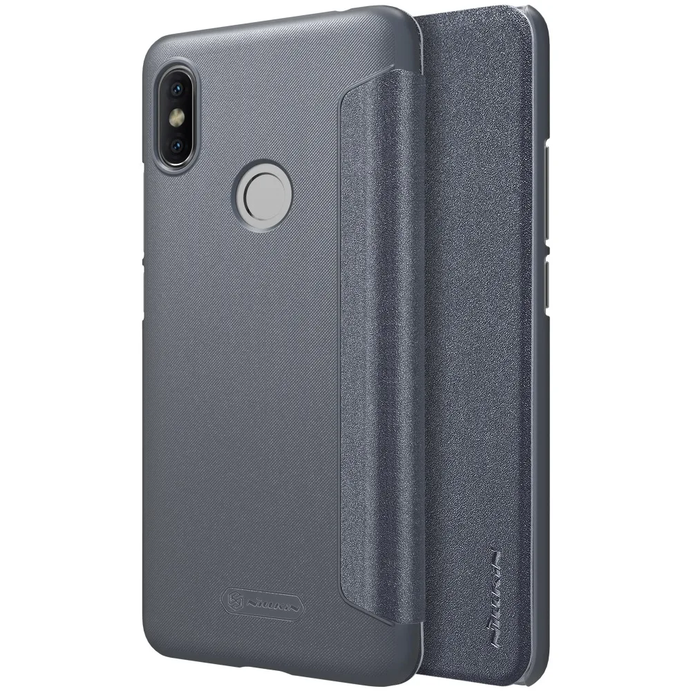 Чехол Nillkin для телефона Xiaomi Redmi S2 блестящий кожаный чехол полная защита откидной |