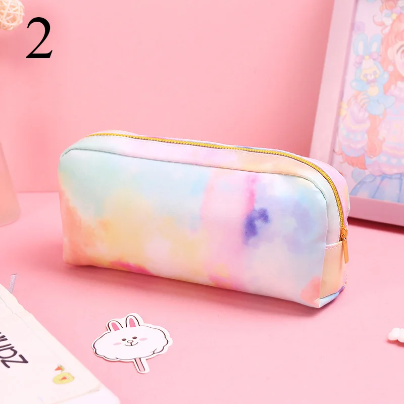 2 Милый красочный чехол-карандаш Kawaii, милые косметички, большая емкость, чехол-ручка для девочек, подарок, школьные офисные принадлежности, канцелярские принадлежности - Цвет: 2