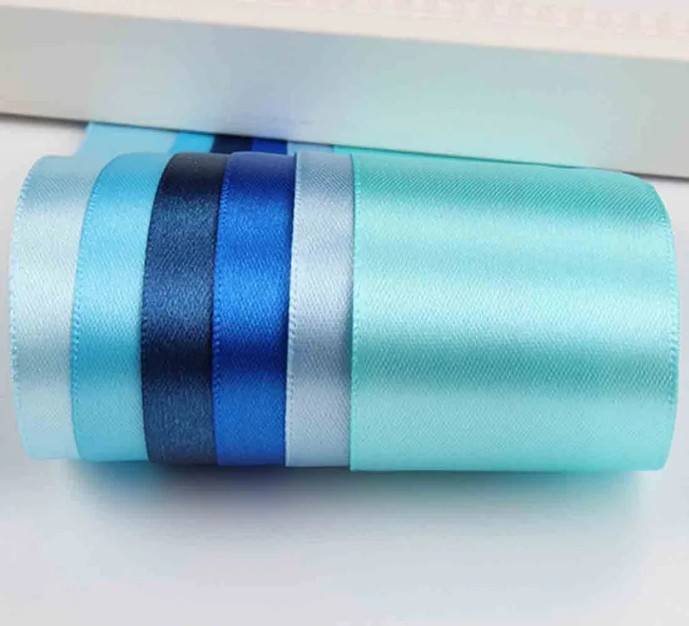 Ленты атласные 10 м/лот 29 цветов однотонные для декора свадьбы подарочной коробки