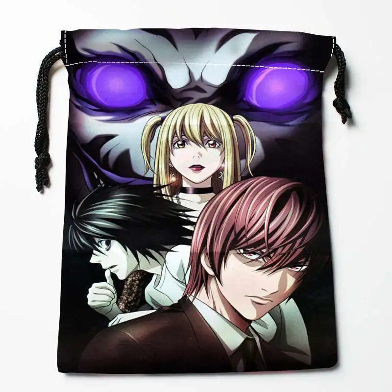 Новое поступление сумки на шнурке DEATH NOTE для хранения заказ с принтом размеры